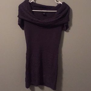 Off the shoulder sweater tunic